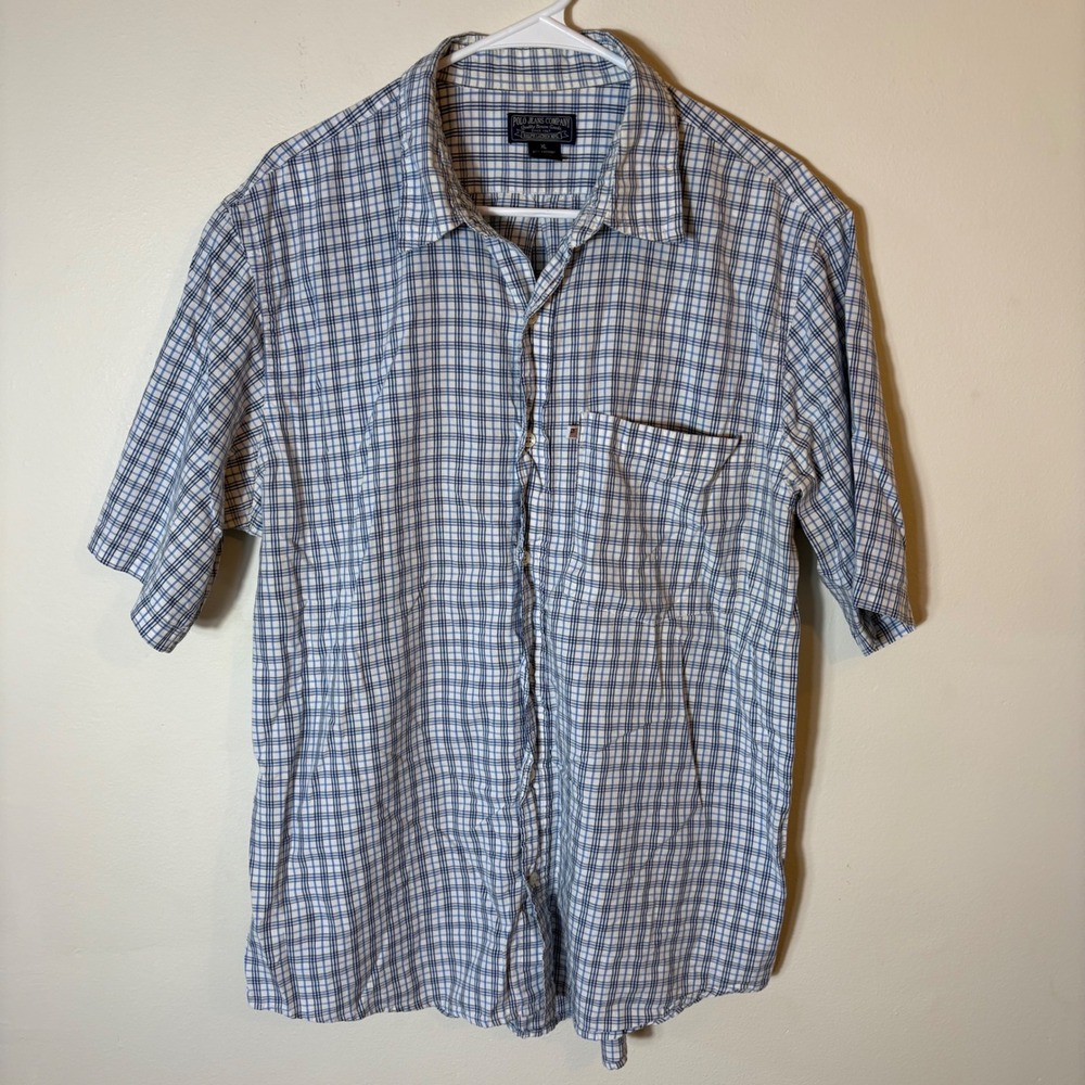 Polo Jeans Company Ralph Lauren XL Plaid Short Sleeve Button Up Shirt